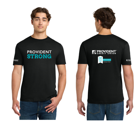 FREE Provident Strong Top Work Places 2024 T-Shirt - Use Promocode PROVSTRONG at Checkout. NOTE - Multiple discounts cannot be used during checkout. STORE CREDIT and FREE Tee Promo Code cannot be used together on the same purchase/checkout.